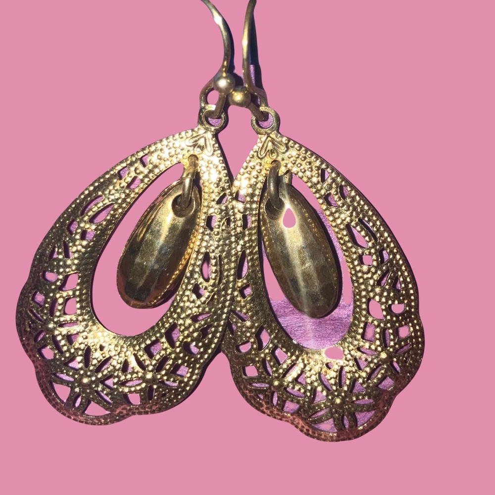 Fashion Jewelry Gold Butterfly Earrings